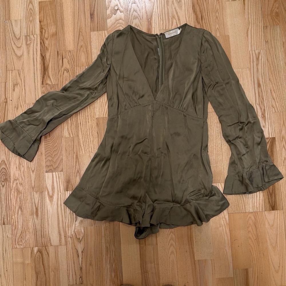 Zimmermann Olive Green Romper